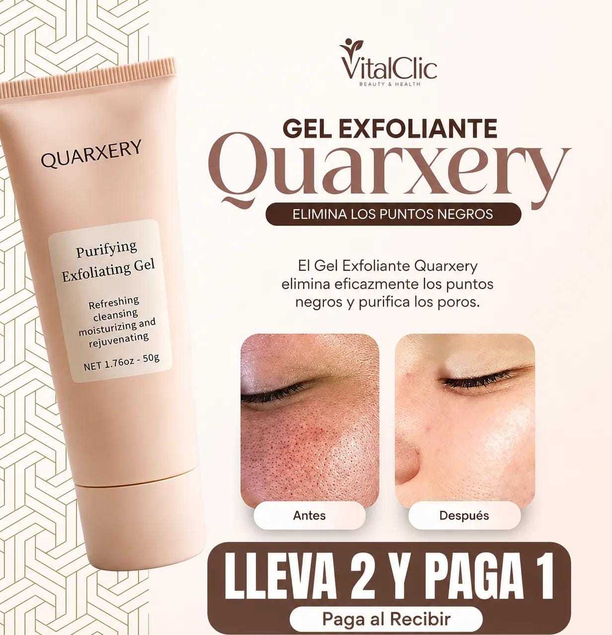 GEL EXFOLIANTE CREMA QUARXERY
